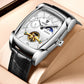 LIGE 8949 Luxus Herren Automatik Uhr 3BAR Hardlex
