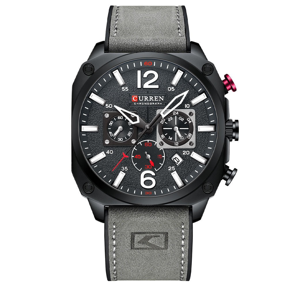 CURREN 8398 Analog Herren Chronograph 3ATM Hardlex