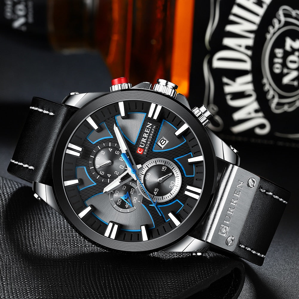 CURREN CR-8346 Analog Herren Chronograph 3ATM