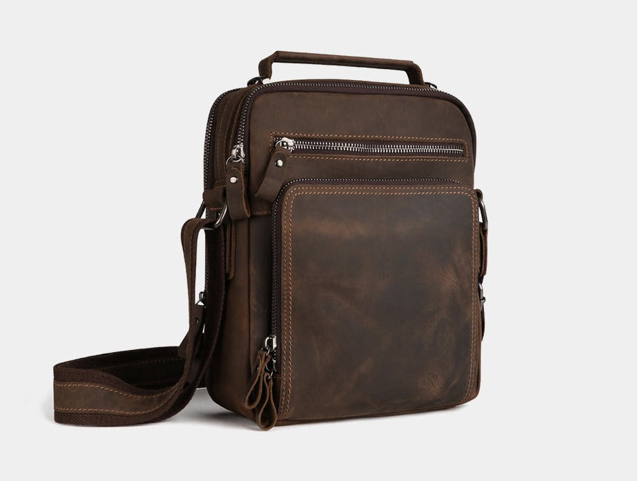 JOYIR Herren Leder Umhänge-Schultertasche