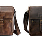 le'aokuu Herren Umhänge-Schultertasche Echtleder