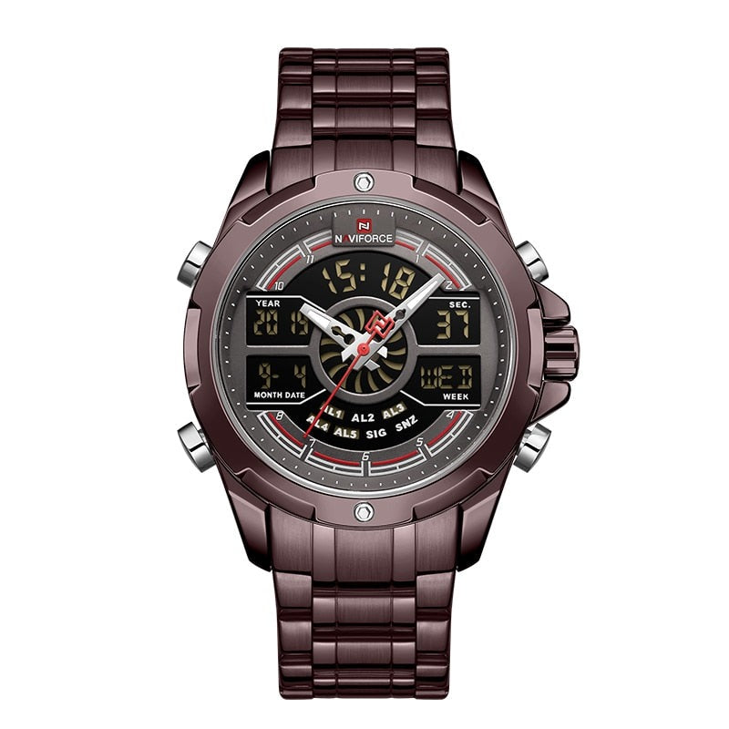 NAVIFORCE NF9170 Herren Militär Multifunktion Chronograph 3BAR
