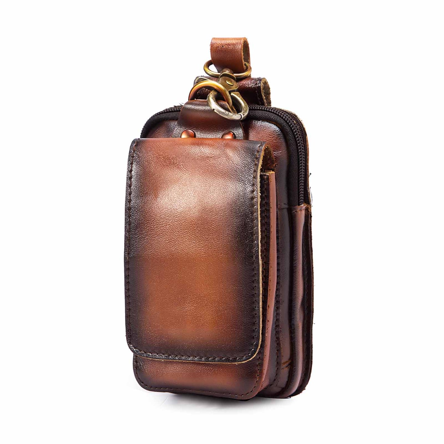 Hüft-Gürteltasche aus echtem Rindsleder