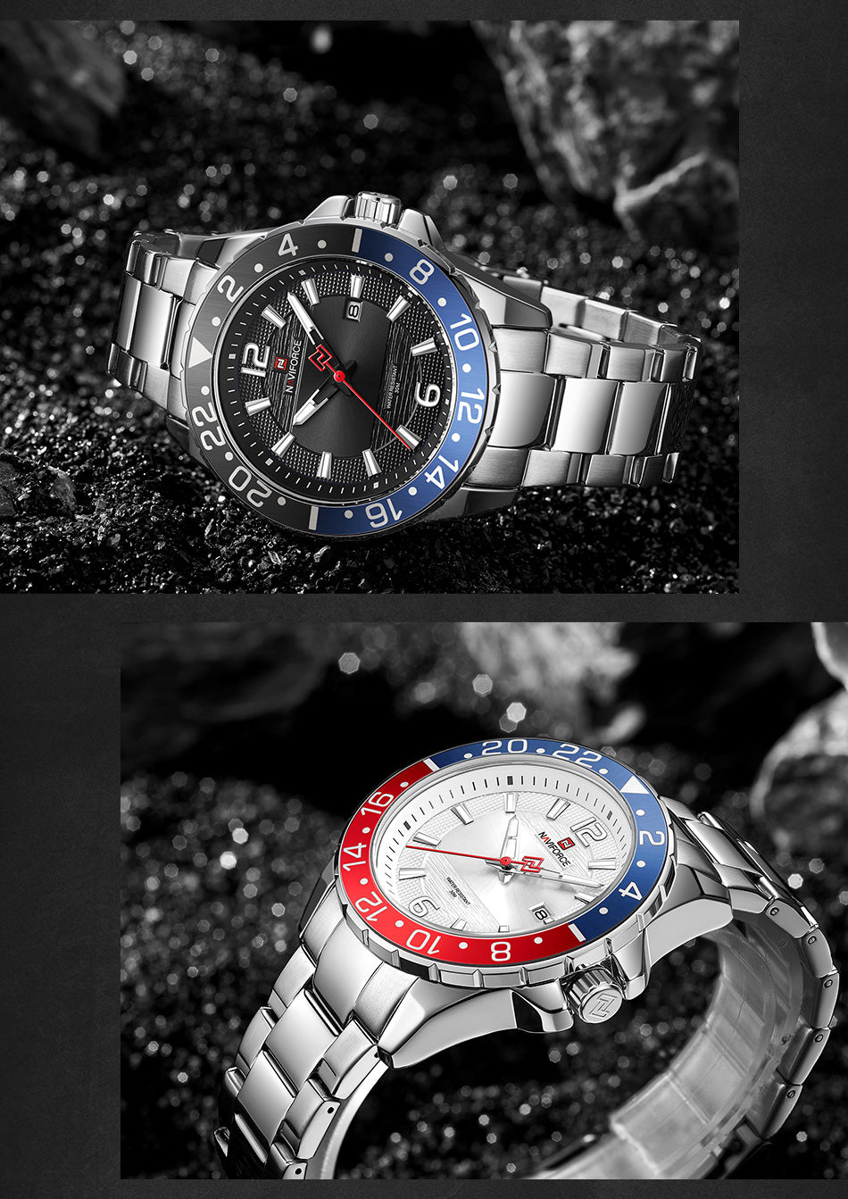 NAVIFORCE 9192 Herren Analoguhr 3BAR Hardlex
