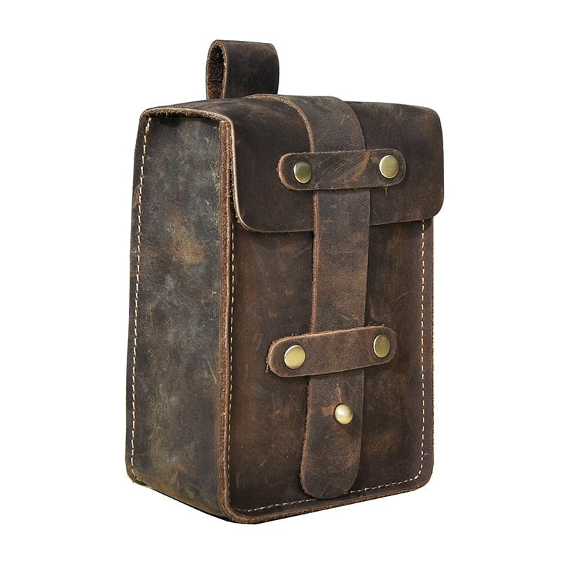 le'aokuu Herren Hüft-Gürteltasche Rindsleder