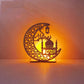 Holz LED-Leuchte Eid Mubarak