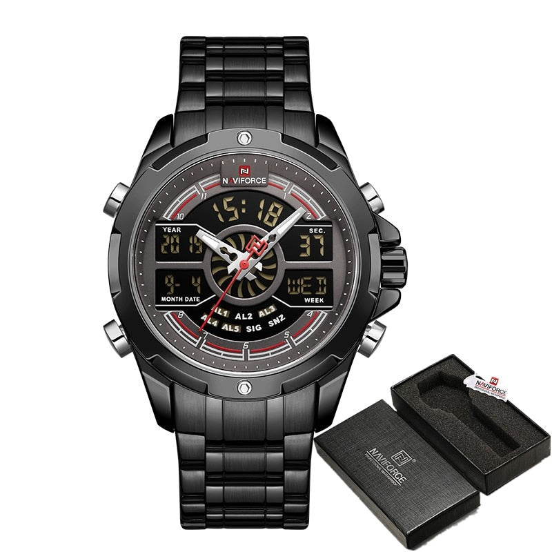 NAVIFORCE NF9170 Herren Militär Multifunktion Chronograph 3BAR