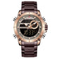NAVIFORCE NF9163 Herren Militärchronograph 3BAR Edelstahl