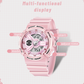 LIGE 8939 Damen Sport Digitaluhr 5ATM Hardlex