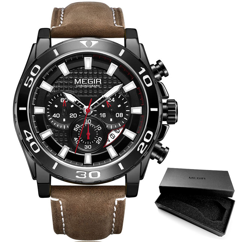 MEGIR 2094G Herren Business Chronograph 3BAR