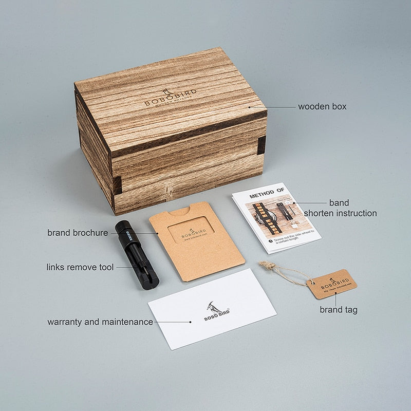 BOBO BIRD Holz Automatik Uhr mit Wunschname Limitiert