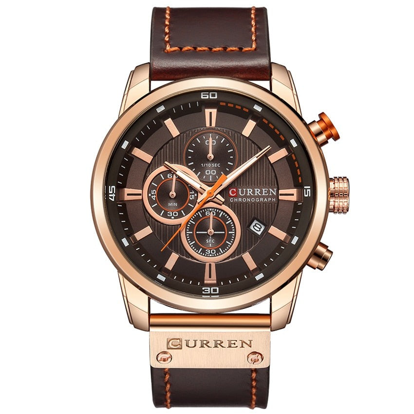 CURREN 8291 Herren Chronograph 3ATM Hardlex