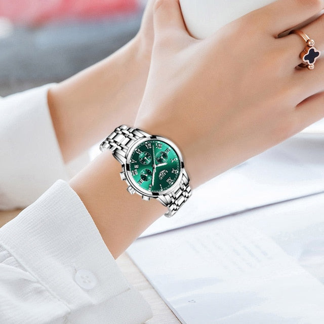 LIGE 9810 Damen Business Chronograph 3ATM