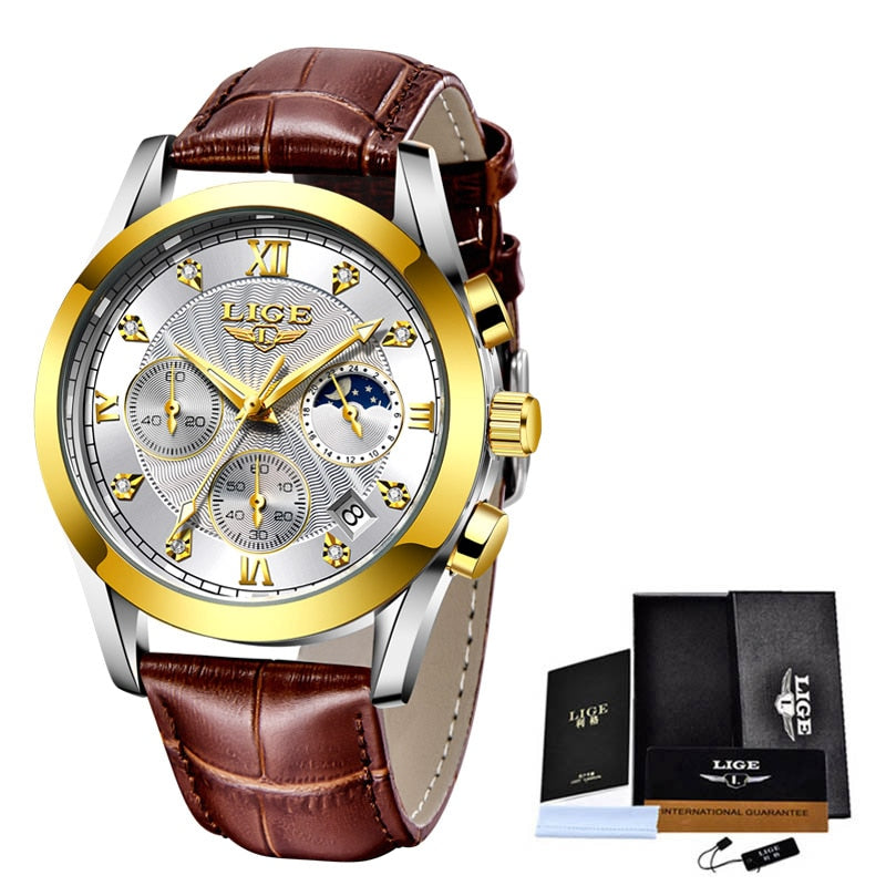 LIGE 8912 Damen Business Chronograph 3ATM