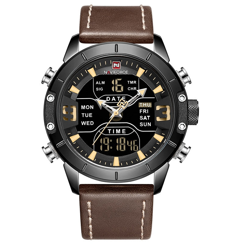 NAVIFORCE NF9153L-BY Herren Militär-Sport-Digitaluhr 3BAR