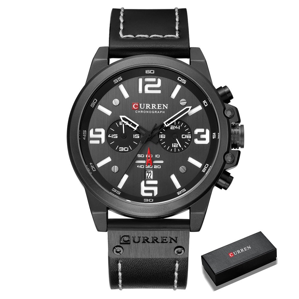CURREN CUR 8314 Herren Chronograph 3ATM Hardlex