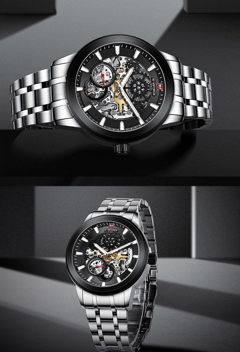 NAVIFORCE NFS1002 Herren Automatik Uhr Wasserdicht 10BAR