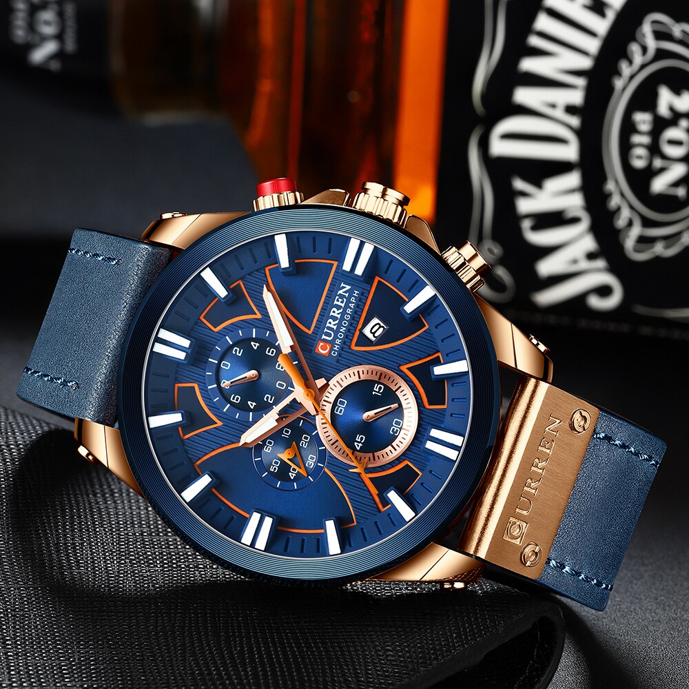 CURREN CR-8346 Analog Herren Chronograph 3ATM