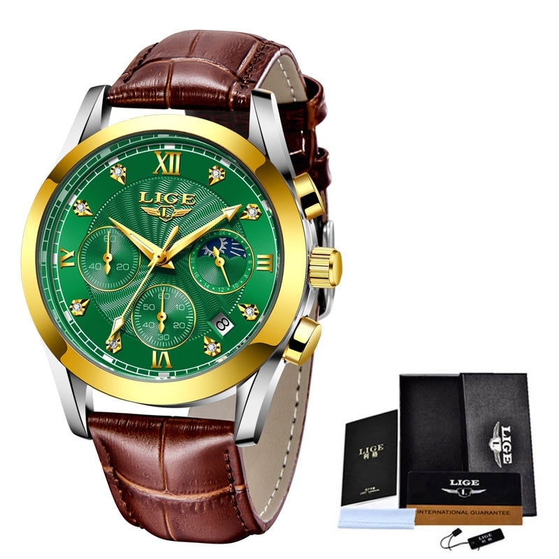 LIGE 8912 Damen Business Chronograph 3ATM