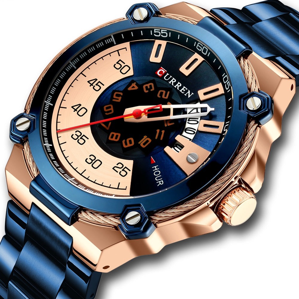 CURREN 8345 Designer Herren Uhr 3ATM