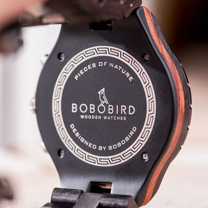 BOBO BIRD Herren Holzchronograph 3ATM