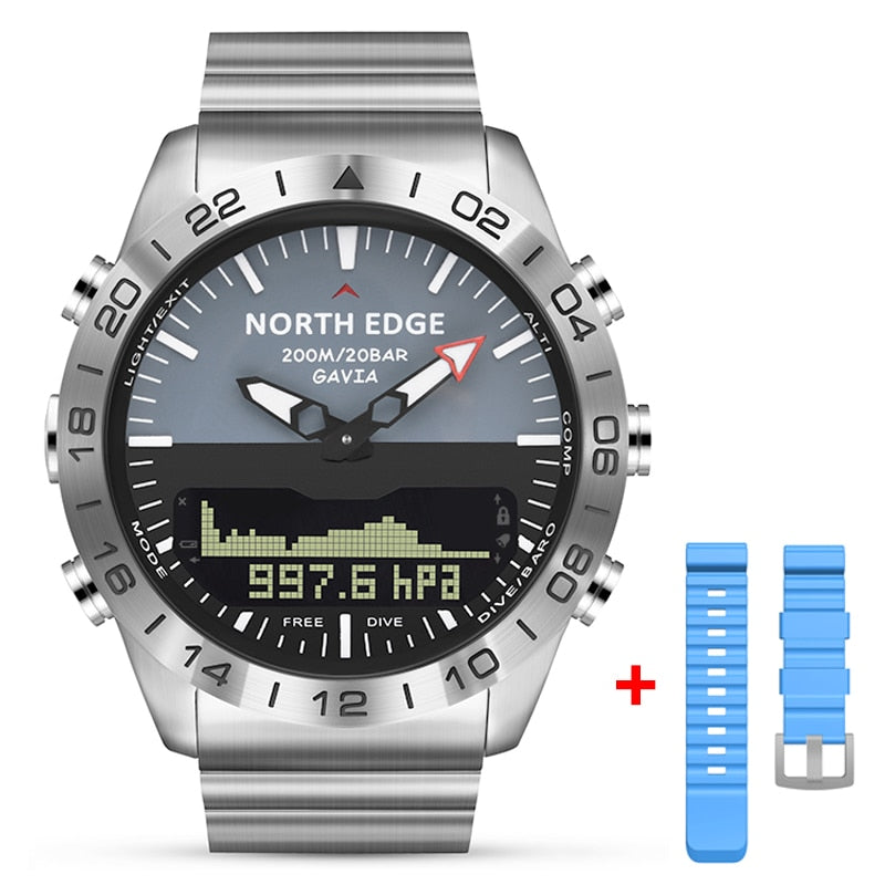NORTH EDGE GAVIA 2 Herren Taucher Militäruhr