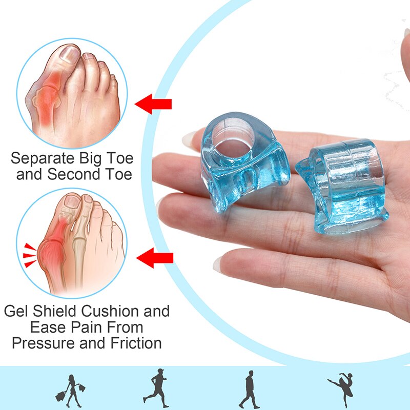 2 Stück Hallux valgus Silikon Zehenkorrektur