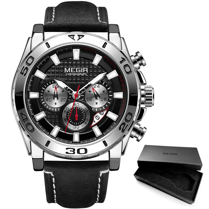MEGIR 2094G Herren Business Chronograph 3BAR