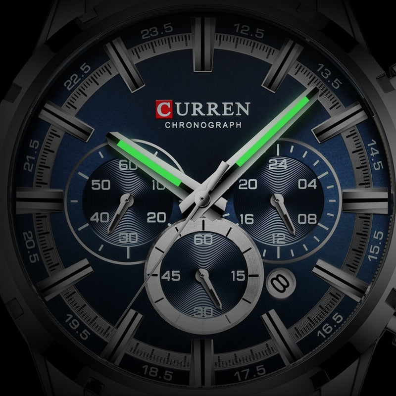 CURREN CUR 8355 Analog Herren Chronograph 3ATM