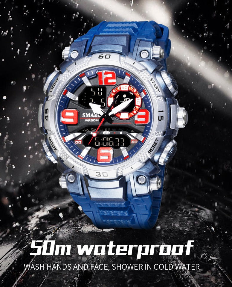 SMAEL SL-1921 Herren Sport-Chronograph 5ATM Dualanzeige