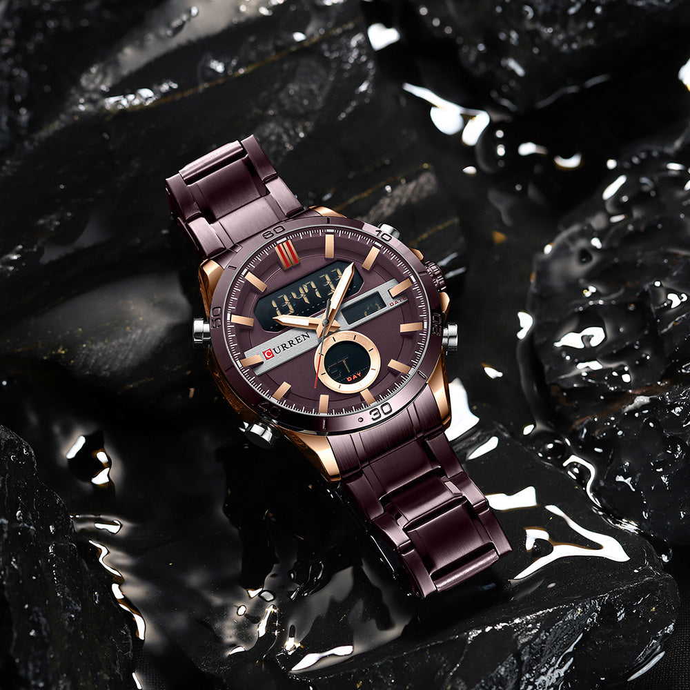 CURREN 8384 Herren Chronograph 3ATM Hardlex