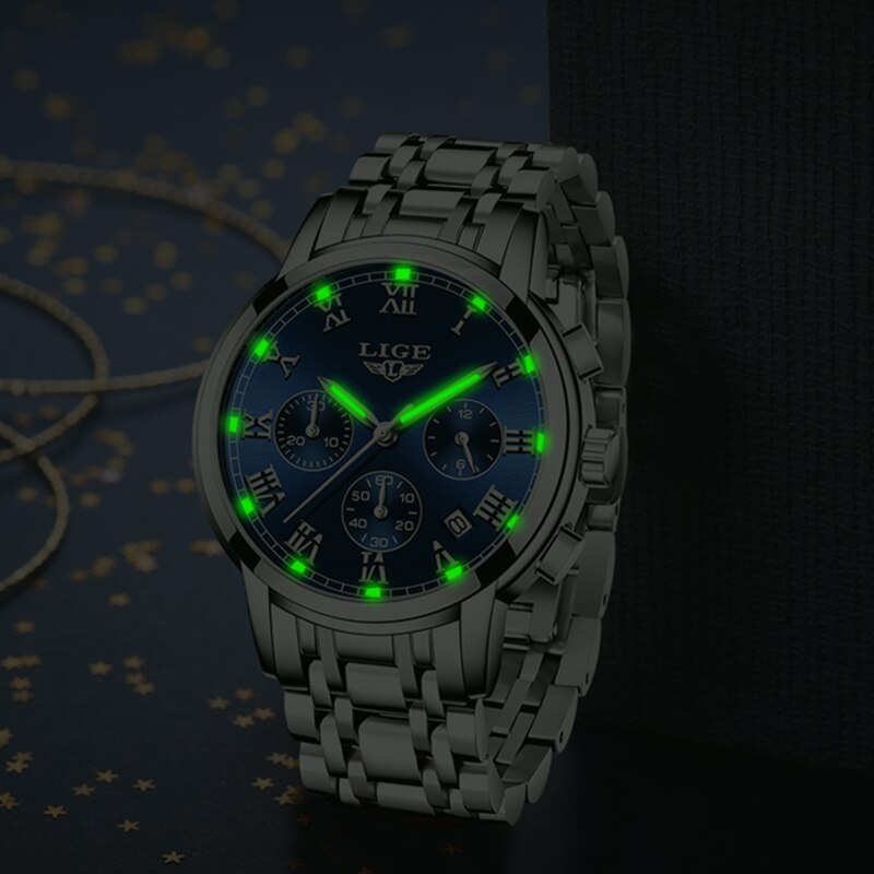 LIGE 9810 Damen Business Chronograph 3ATM