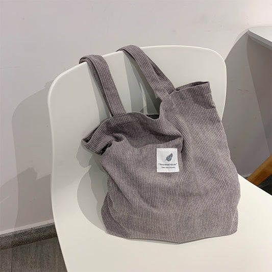 Buylor Damen Cord Schultertasche