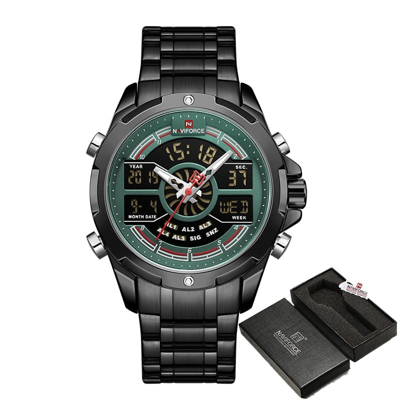 NAVIFORCE NF9170 Herren Militär Multifunktion Chronograph 3BAR