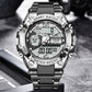 LIGE 8922 Herren Militär-Sport-Digitaluhr 5BAR