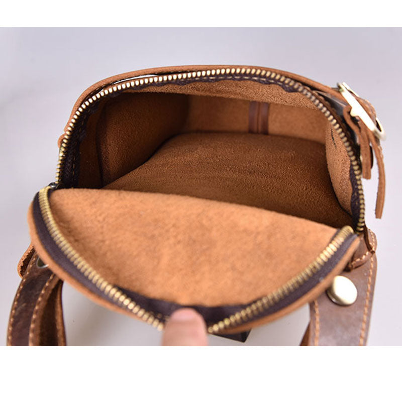 LACHIOUR Herren Gürteltasche Echtleder
