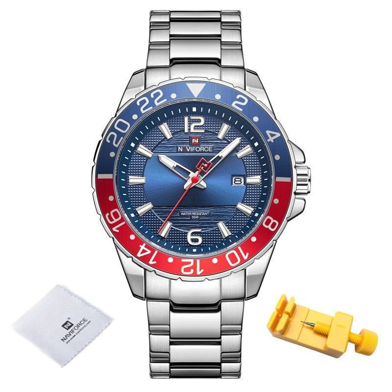 NAVIFORCE 9192 Herren Analoguhr 3BAR Hardlex