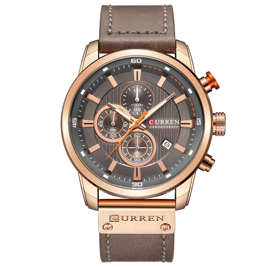 CURREN 8291 Herren Chronograph 3ATM Hardlex