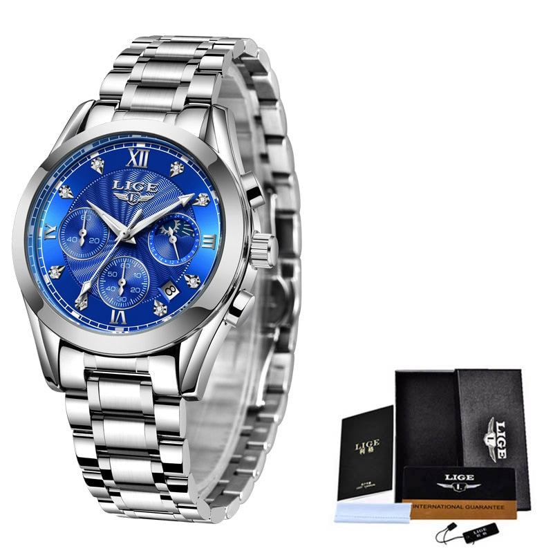 LIGE 8912 Damen Business Chronograph 3ATM