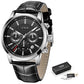 LIGE 8932 Herren Chronograph 3ATM Hardlex