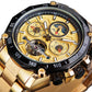 Forsining GMT1163-7 Automatik Herrenuhr Chronograph 3BAR Glas