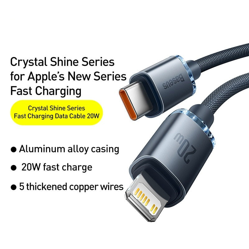 Baseus USB Typ C PD 20W Ladekabel für Apple Geräte