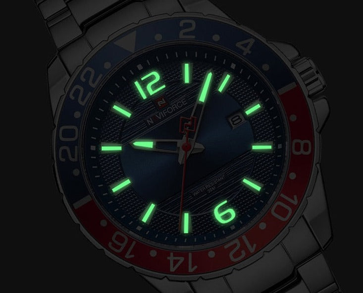 NAVIFORCE 9192 Herren Analoguhr 3BAR Hardlex