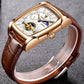 LIGE 8949 Luxus Herren Automatik Uhr 3BAR Hardlex