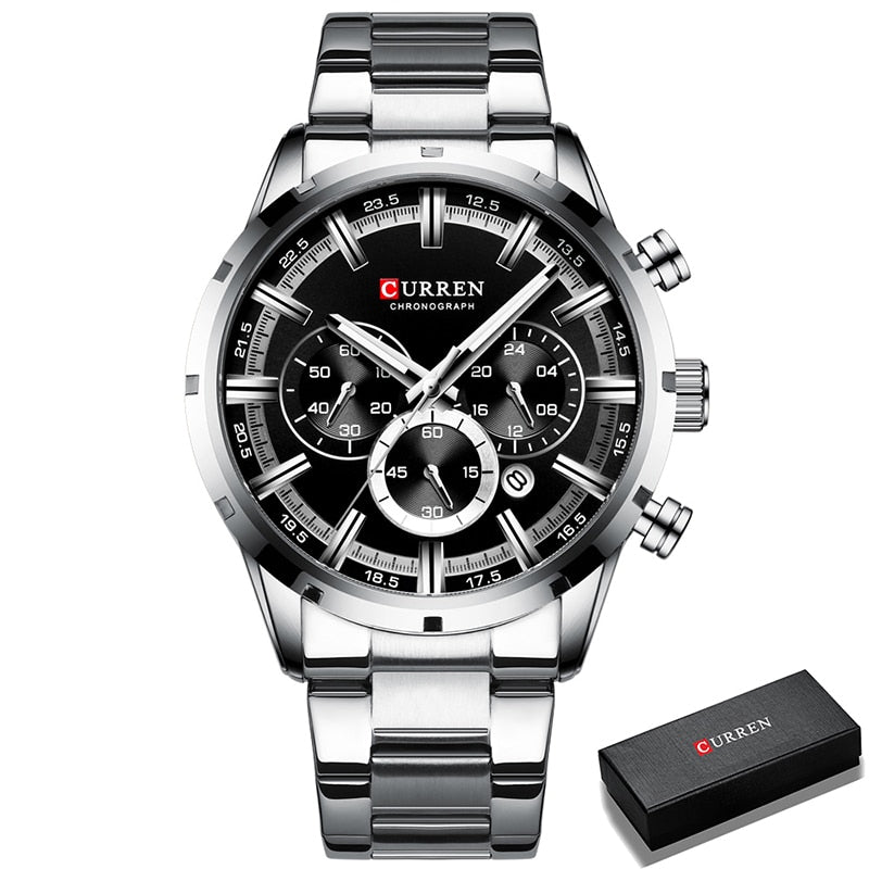 CURREN CUR 8355 Analog Herren Chronograph 3ATM