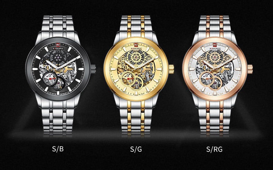 NAVIFORCE NFS1002 Herren Automatik Uhr Wasserdicht 10BAR