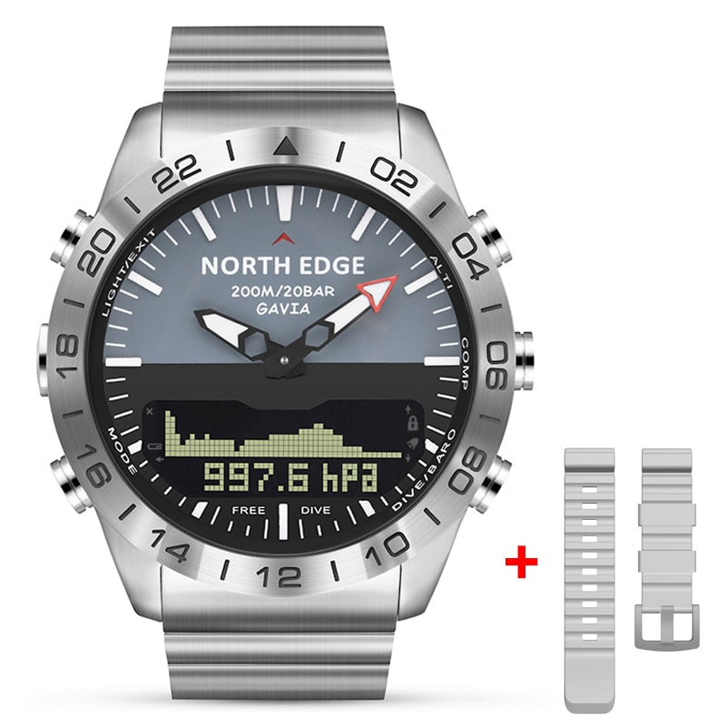 NORTH EDGE GAVIA 2 Herren Taucher Militäruhr