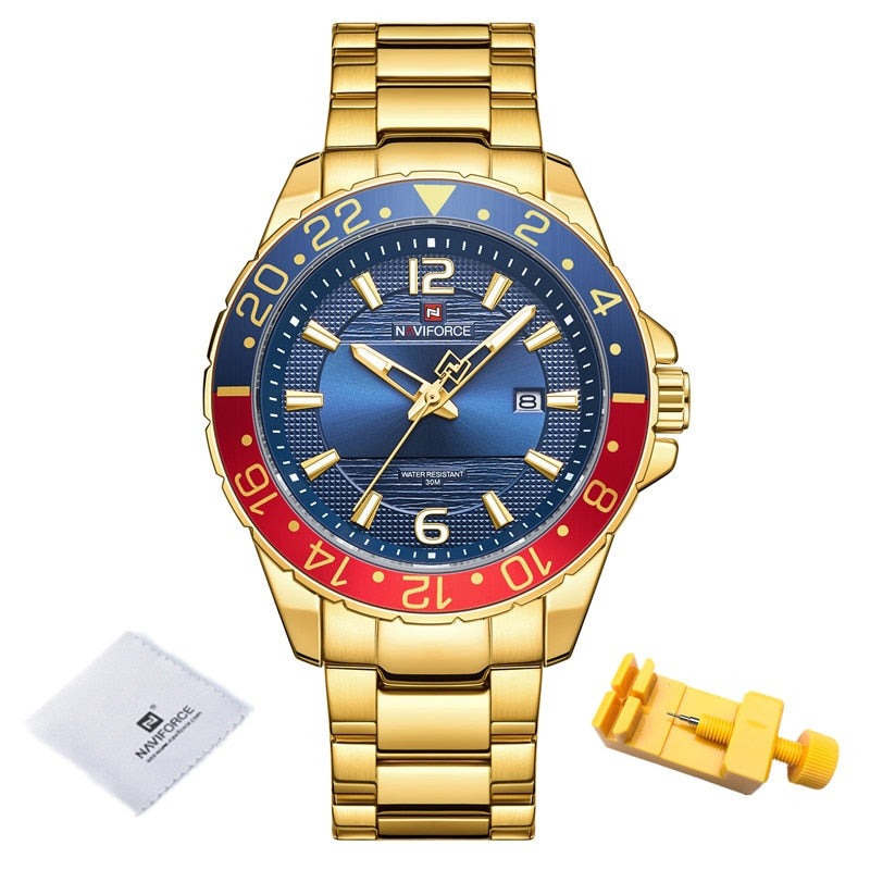 NAVIFORCE 9192 Herren Analoguhr 3BAR Hardlex