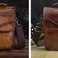 le'aokuu Herren Umhänge-Schultertasche Echtleder / Stoff
