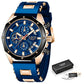 LIGE 8908 Herren Chronograph 3ATM Hardlex